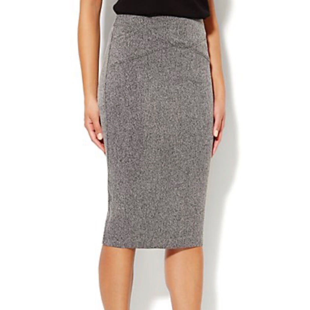 New York & Co. Gray Pencil Skirt